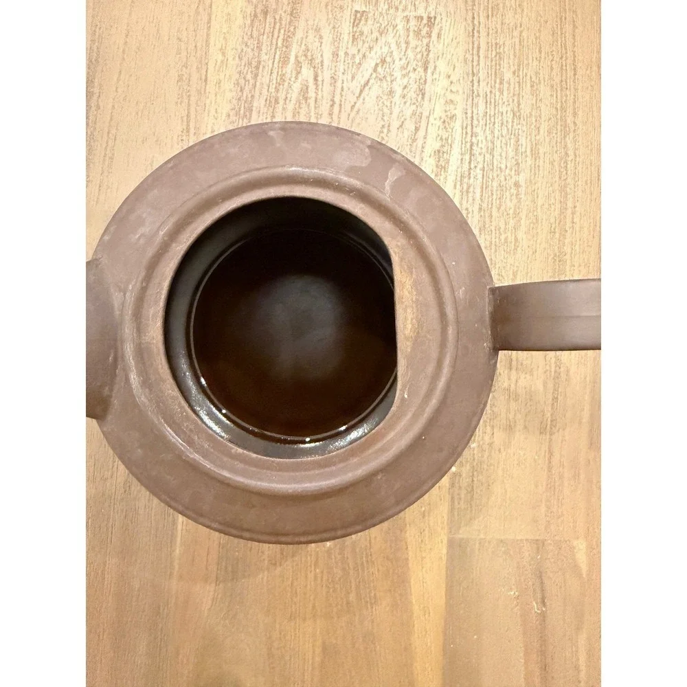 Vintage Hornsea England Matte Brown Teapot Mid Century Modern Stoneware with lid